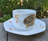 Rain Frog Porcelain Teacup and Saucer