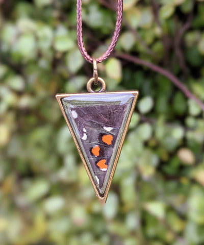 Triangle Butterfly Wing Resin Pendant