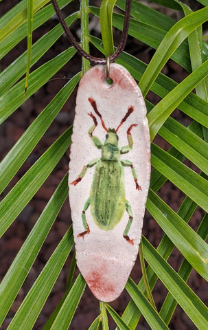 Ceramic Beetle Pendant